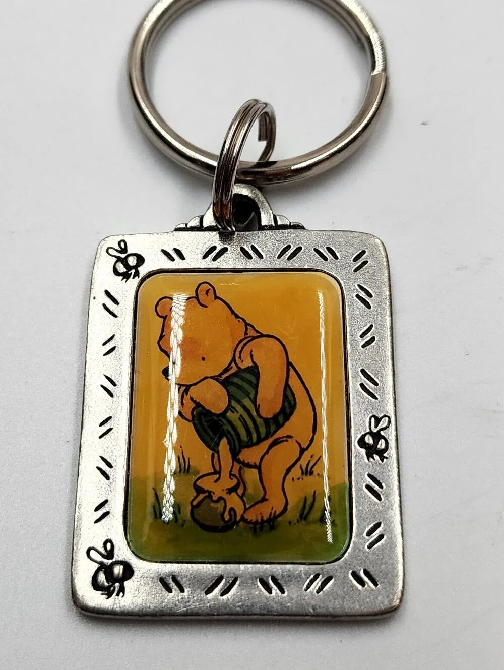 Disney Winnie the Pooh Keychain Danforth Pewter Purse Charm